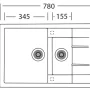 Sinks CRYSTAL 780.1 Metalblack #1